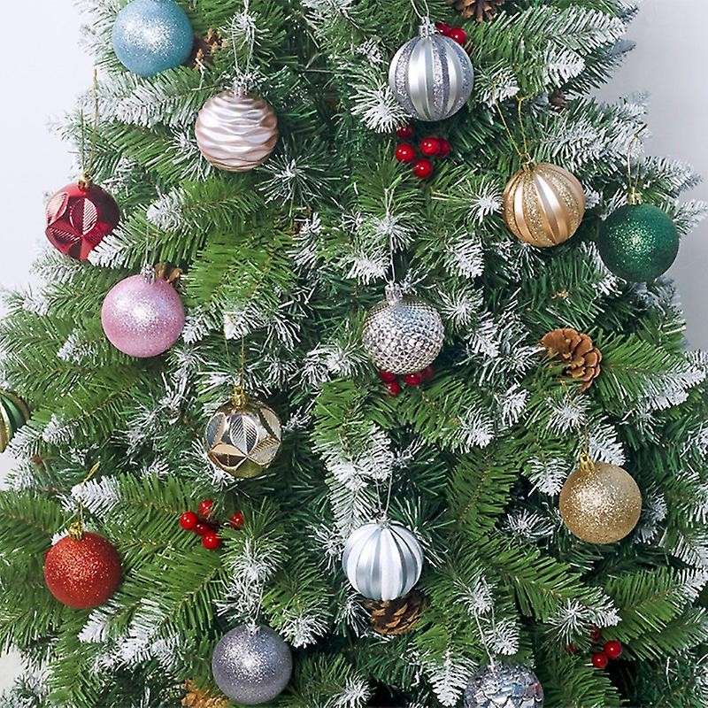 34pcs Christmas Tree Ball Sets 6cm Christmas Decorations(gold)