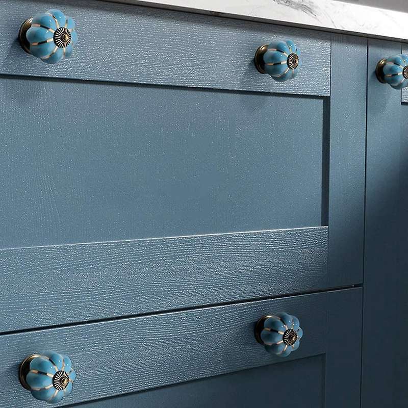 6 Pcs Knobs Vintage Ceramic Cabinet Knobs Ceramic Cupboard Knobs
