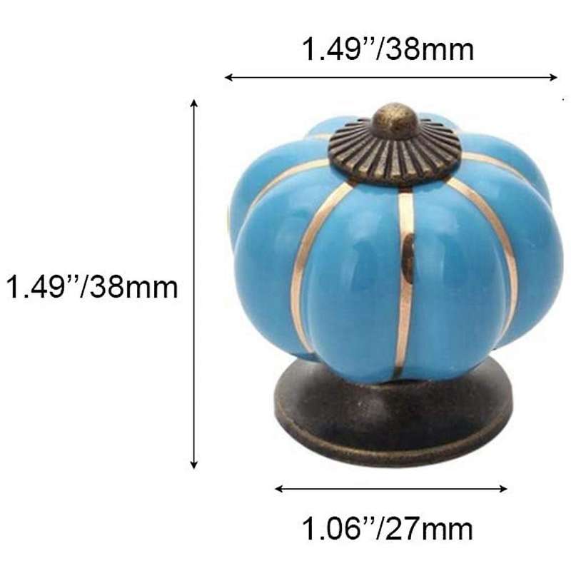 6 Pcs Knobs Vintage Ceramic Cabinet Knobs Ceramic Cupboard Knobs