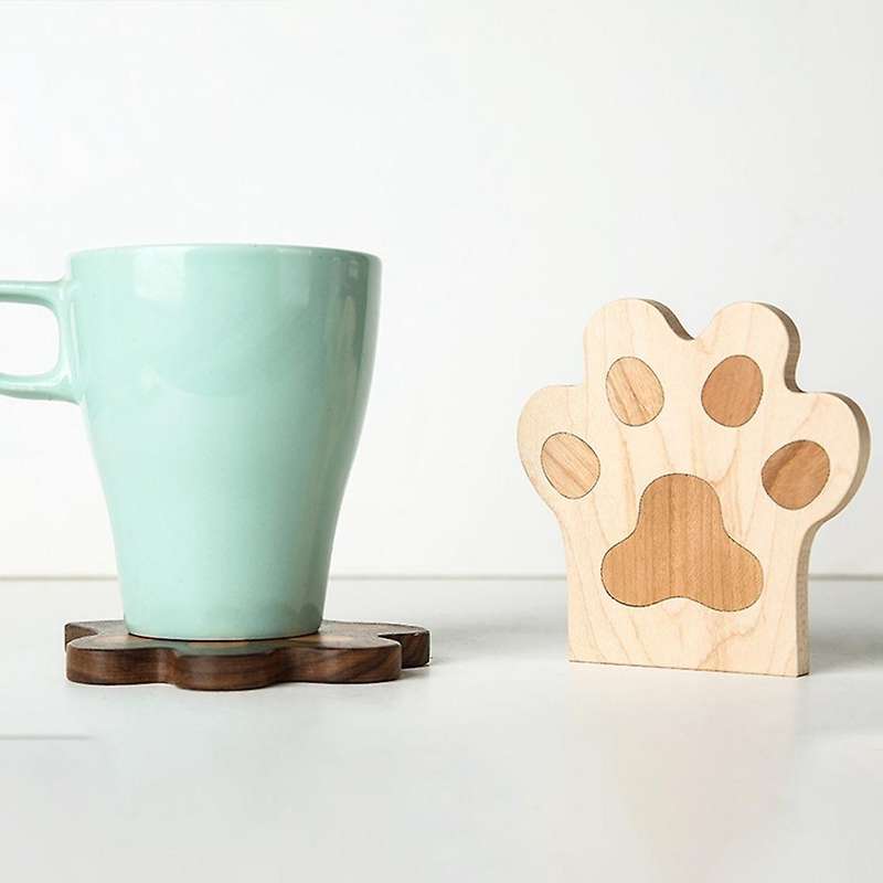 Simple Water Coaster Household Coaster Creative Walnut Tea Coaster