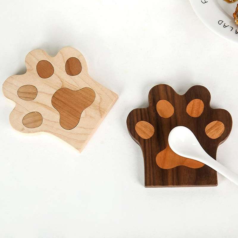 Simple Water Coaster Household Coaster Creative Walnut Tea Coaster