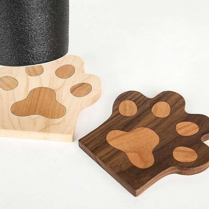 Simple Water Coaster Household Coaster Creative Walnut Tea Coaster