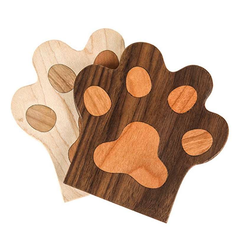 Simple Water Coaster Household Coaster Creative Walnut Tea Coaster