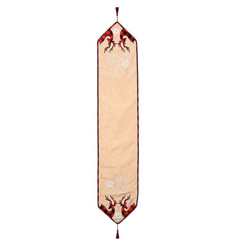 Christmas Elk Design Table Runner Coffee Table Decoration Placemat