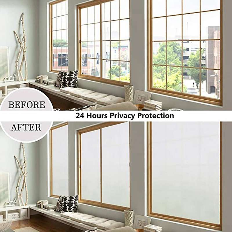 2pcs40x200cm Fensterfolie Blickdicht.selbstklebende Glasfolie