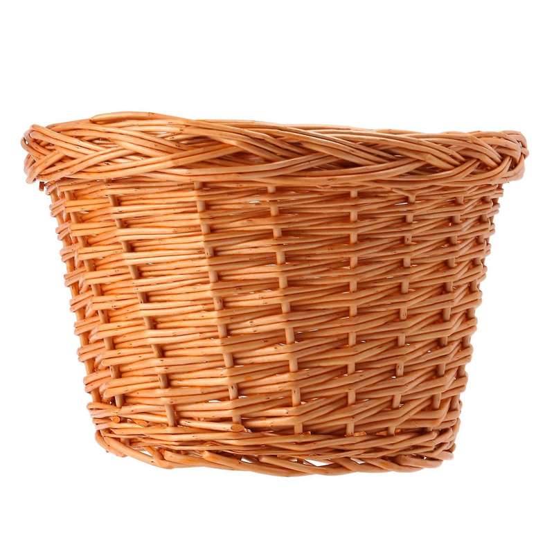Wicker Bike Basket Children Bicycle Rattan Basket ,s(honey Color)