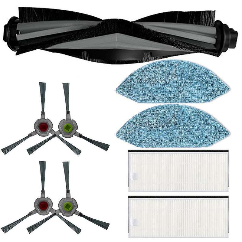 Replacement Main Side Brush Hepa Filter Mop Cloth for Ecovacs U2