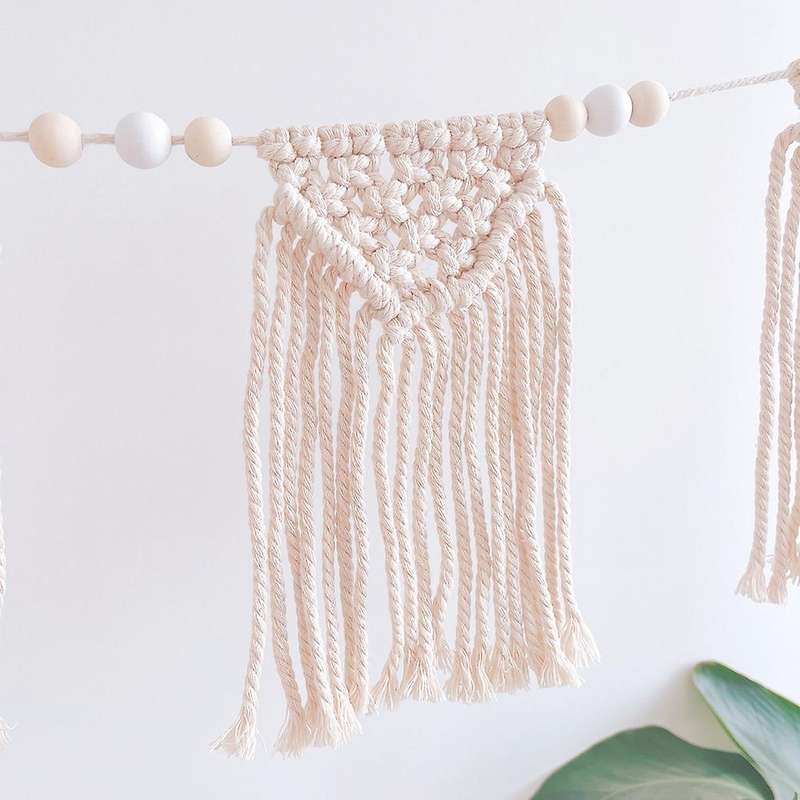 Macrame Woven Wall Hanging Ornament Tapestry Home Decoration Vintage
