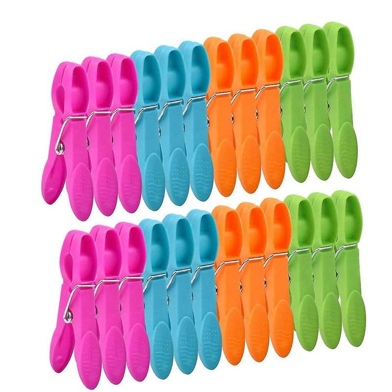96pcs Colorful Plastic Clothespin, Windproof Pegs for Home Clothes