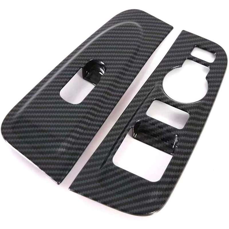 2pcs Abs Carbon Fiber Armrest Trim for Hyundai Grand Starex H1 19-20