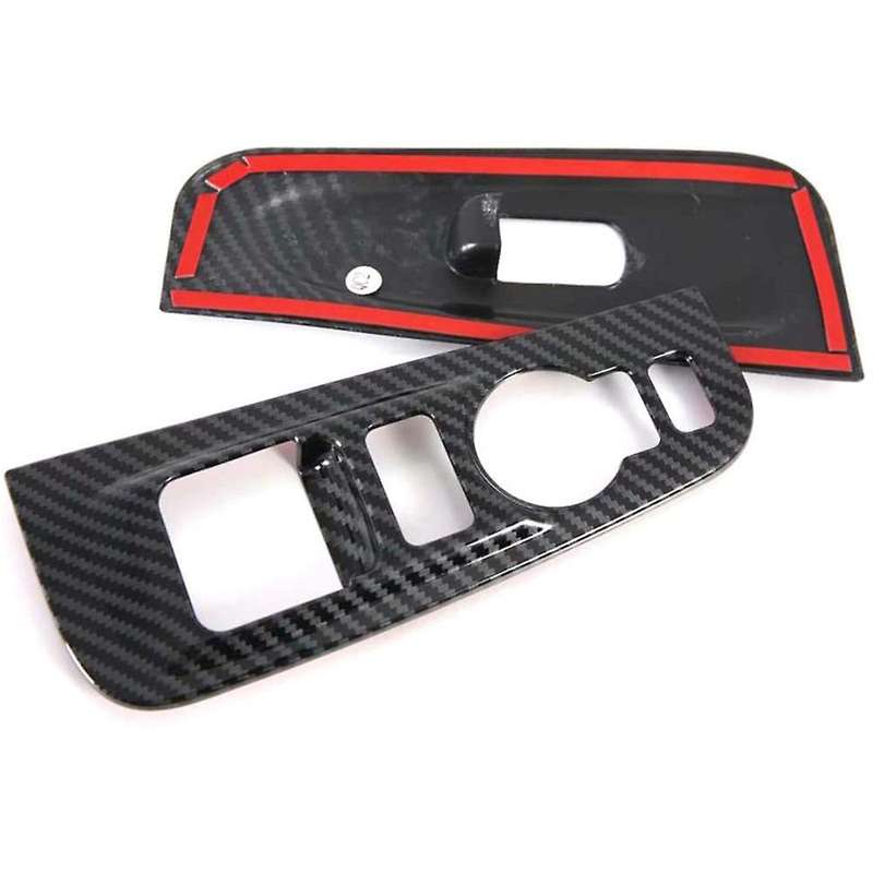 2pcs Abs Carbon Fiber Armrest Trim for Hyundai Grand Starex H1 19-20