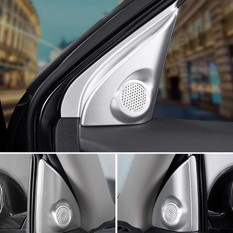 Car Front Door Triangle Frame Trim for Mitsubishi Outlander Black
