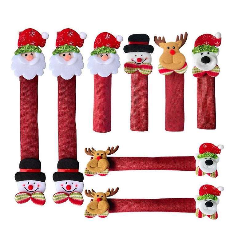 Christmas Refrigerator Glove 8- Piece Set Kitchen Appliances Glove