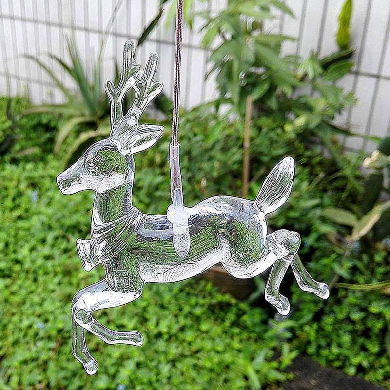 Wind Chimes Outdoor Decor,solar Elk Wind Chime Color Changing Light