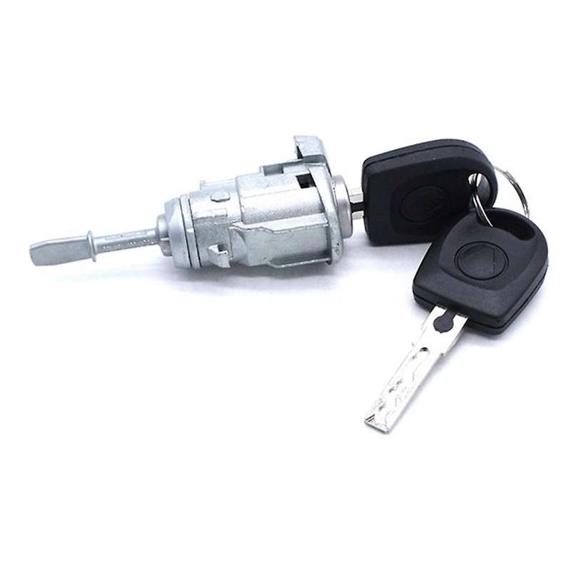 Left Front Driver Door Lock Cylinder with 2 Keys for Golf 1997-2006