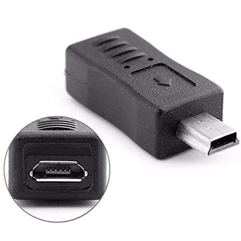 Micro-usb Male to Mini Usb Female Adapter T-port Adapter