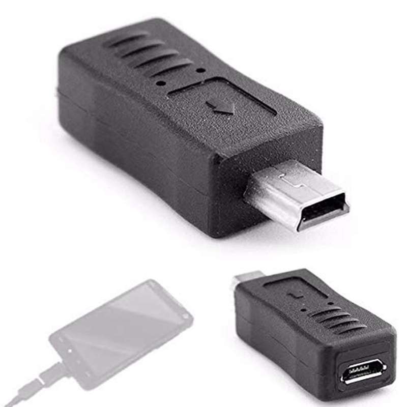 Micro-usb Male to Mini Usb Female Adapter T-port Adapter