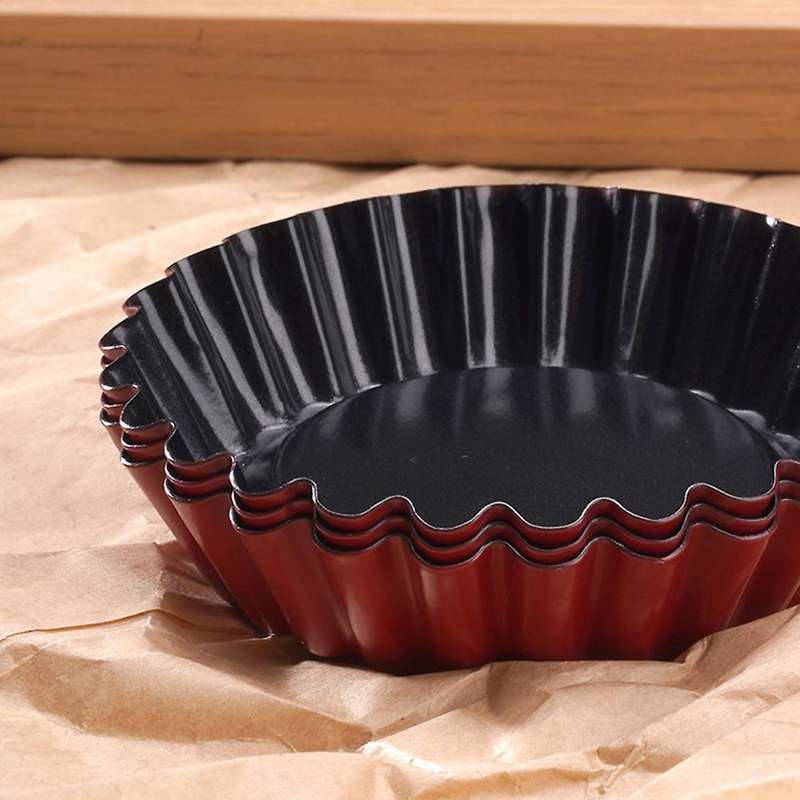 12-pack Chrysanthemum Cup Fruit Tarts Mold Fruit Pie Pan Non-stick