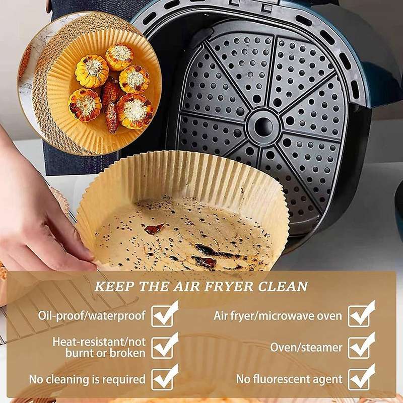 Air Fryer Disposable Paper Liner, 156pcs Non-stick Disposable Air