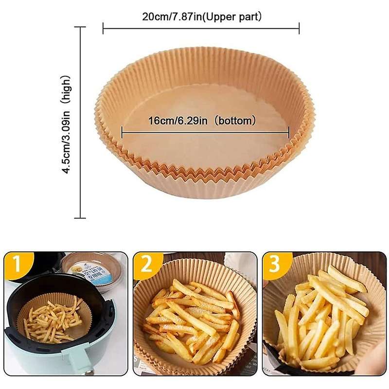 Air Fryer Disposable Paper Liner, 156pcs Non-stick Disposable Air