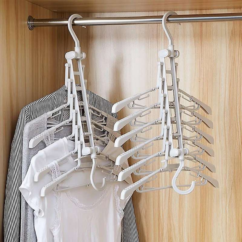 1pcs Creative Multi-layer Folding Hangers Multi-purpose Coat Trousers