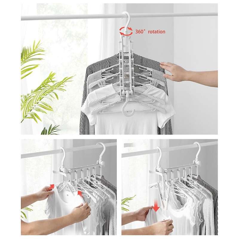 1pcs Creative Multi-layer Folding Hangers Multi-purpose Coat Trousers