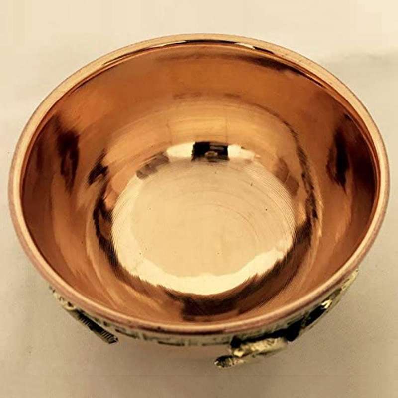 Triple Moon Copper Offering Bowl 3inch, for Altar Use, Ritual Use
