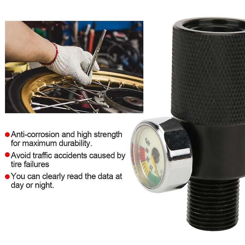 Air Filling Station Adapter with Pressure Gauge 40 Mpa 8mm/0.3inch