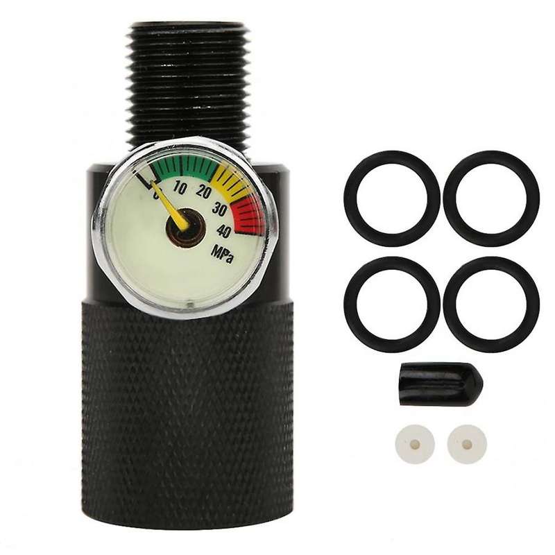 Air Filling Station Adapter with Pressure Gauge 40 Mpa 8mm/0.3inch