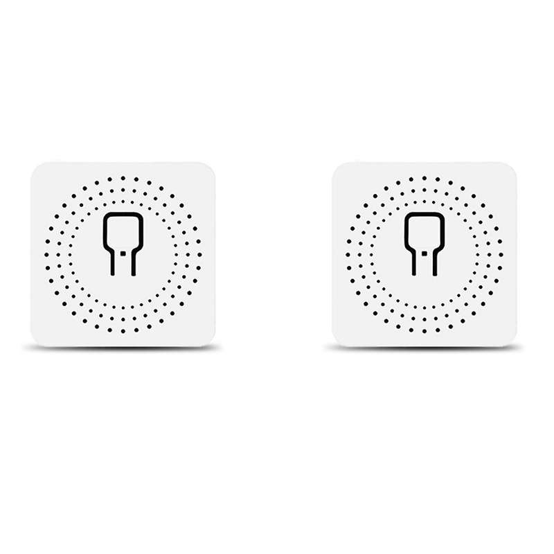 2 Pcs Mini Wifi Breaker Home Diy Electric Relay Wifi Switch 16a Life