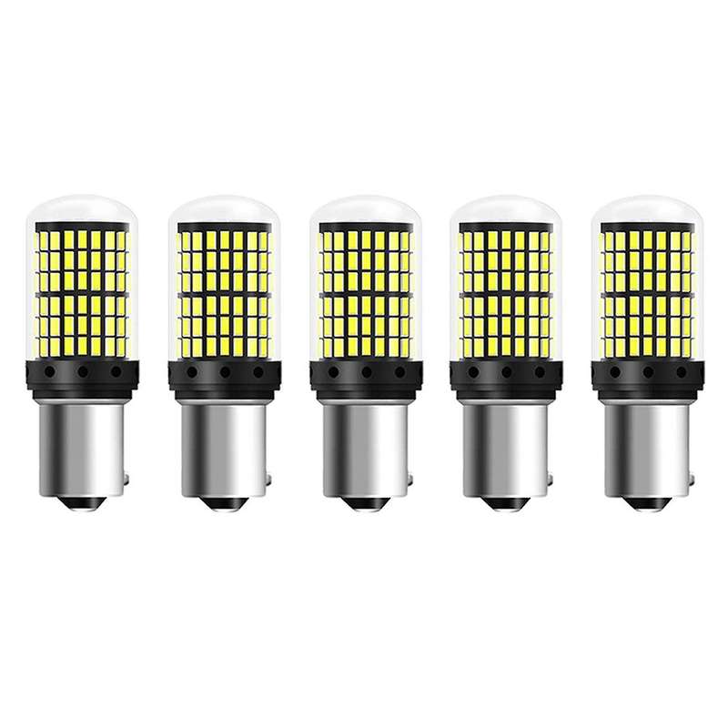 5pcs Led Bulbs 1156 Bau15s Py21w 150degrees Led 144smd