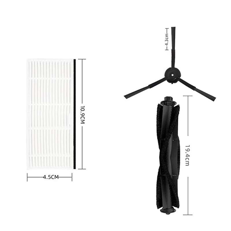Main Brush Hepa Filter for Xiaomi Lydsto R1 Vacuum Cleaner Side Brush