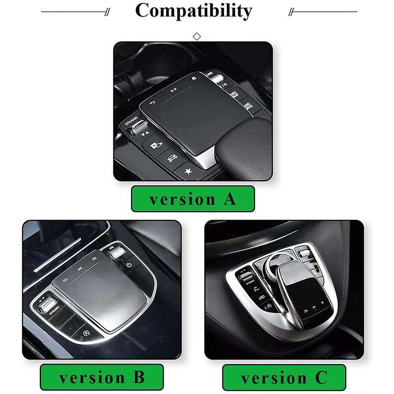 Car Tpu Center Control Mouse Screen Protector Cover Trim,silver