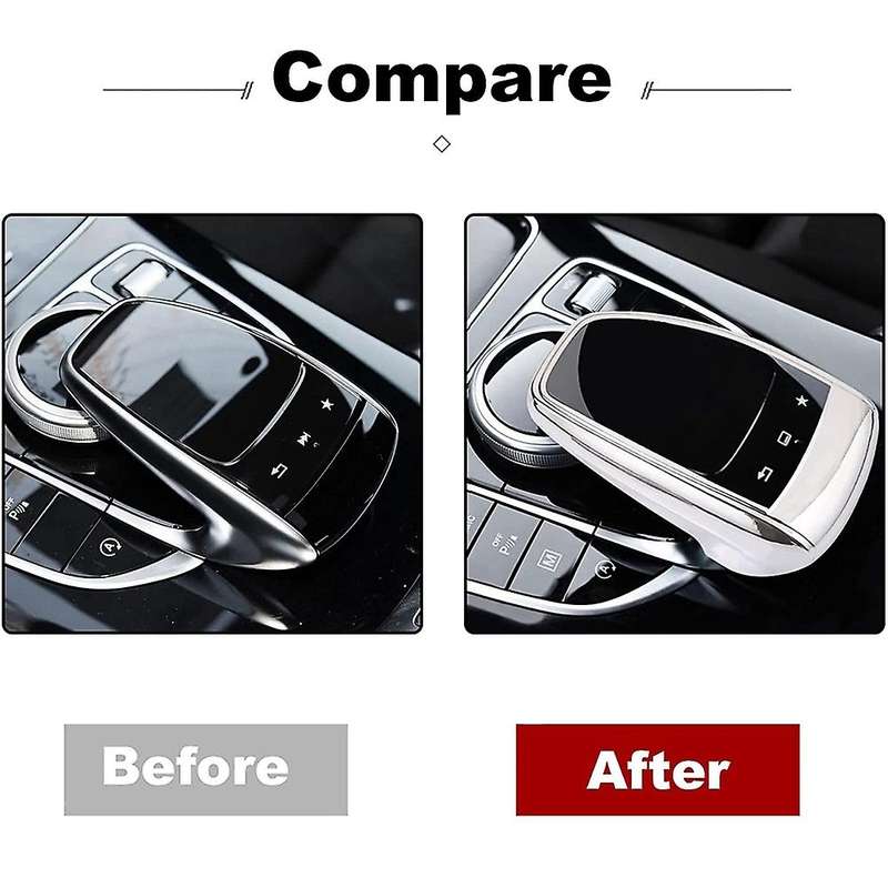 Car Tpu Center Control Mouse Screen Protector Cover Trim,silver