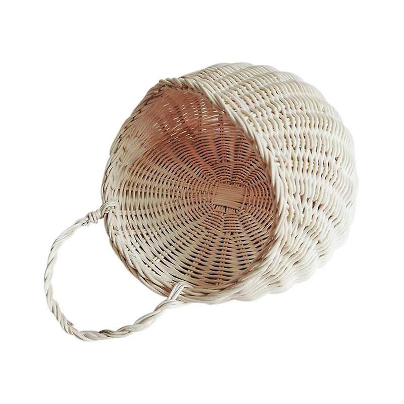Woven Hanging Woven Rattan Baskets Wall-mounted Basket Wicker Rack