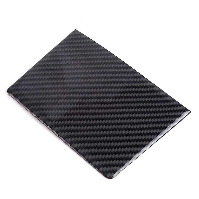 Carbon Fiber Texture Front Center Ashtray Storage Panel Cover