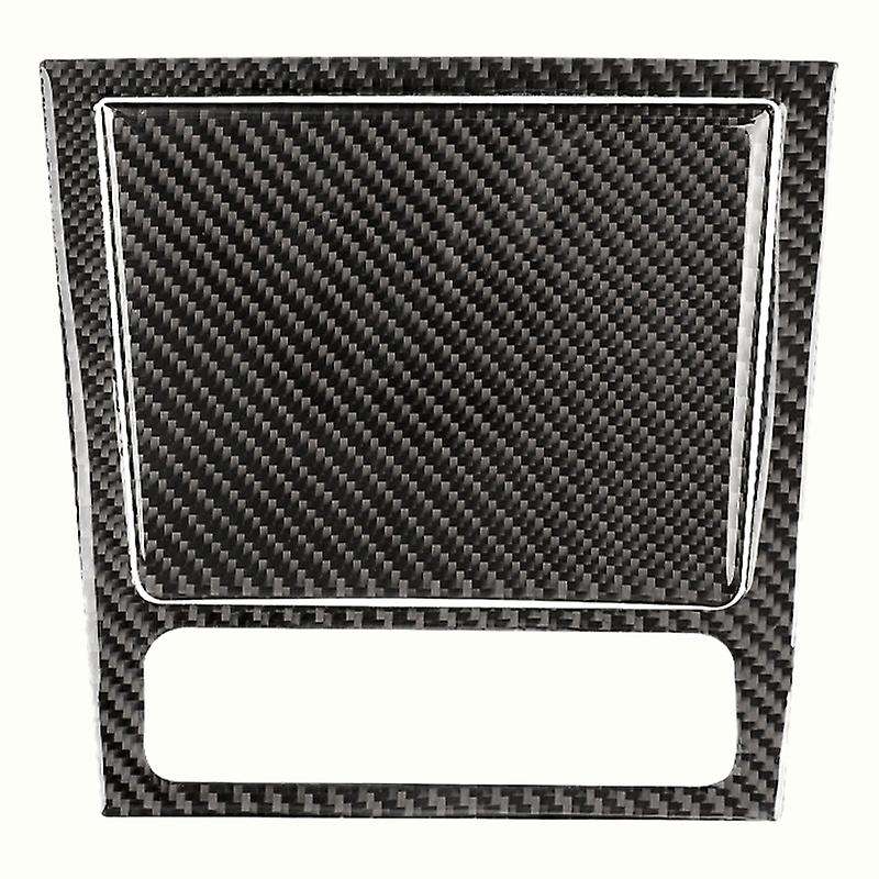 Carbon Fiber Texture Front Center Ashtray Storage Panel Cover