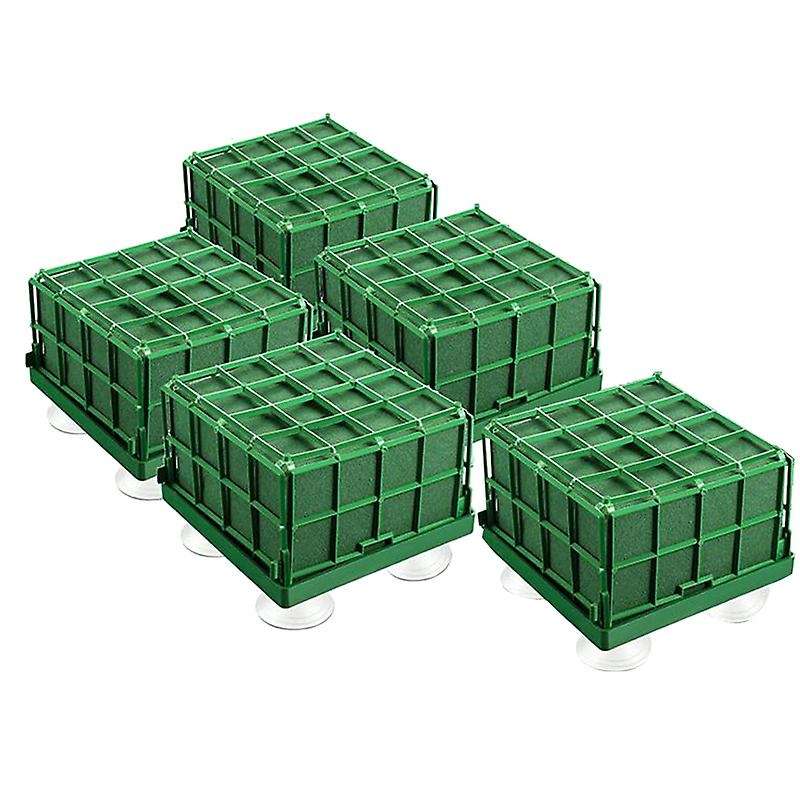 5pcs Floral Foam Cage Flower Holder with Floral Foam and Suction Cup