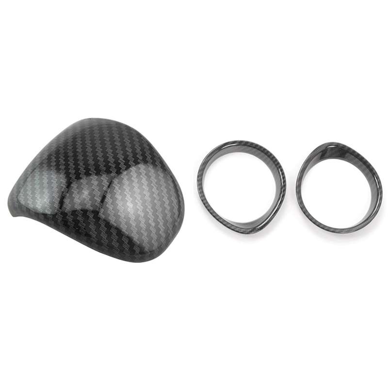 Abs Carbon Fiber Inner Gear Lever Shift Knob Lid Cover Trim Kia