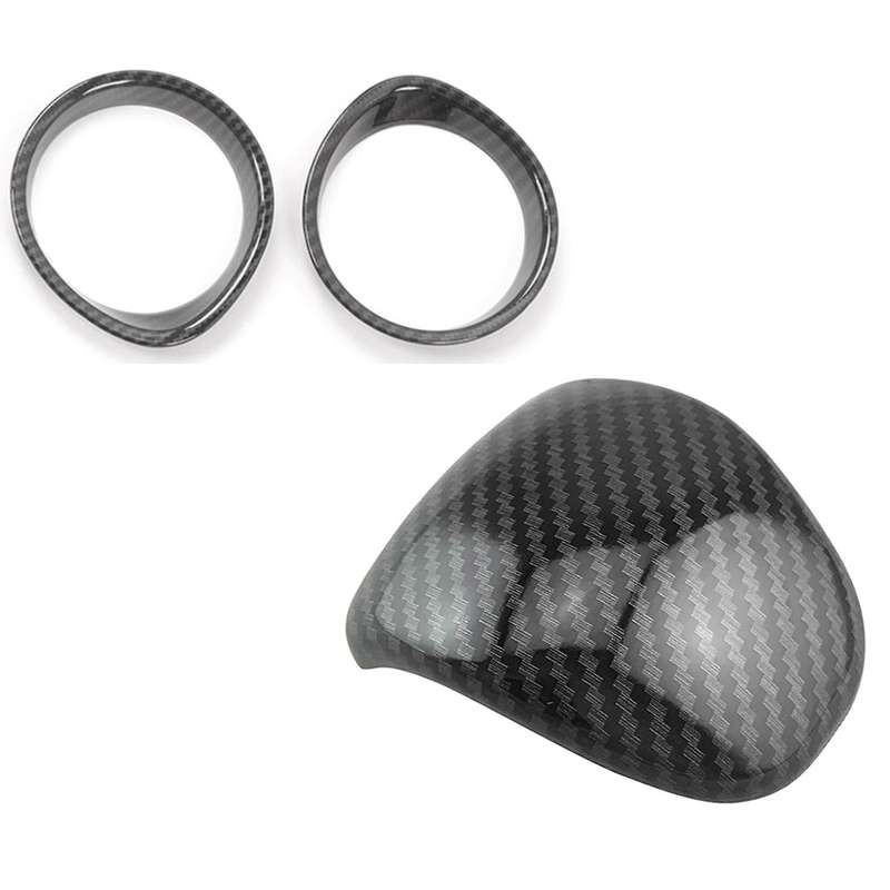 Abs Carbon Fiber Inner Gear Lever Shift Knob Lid Cover Trim Kia
