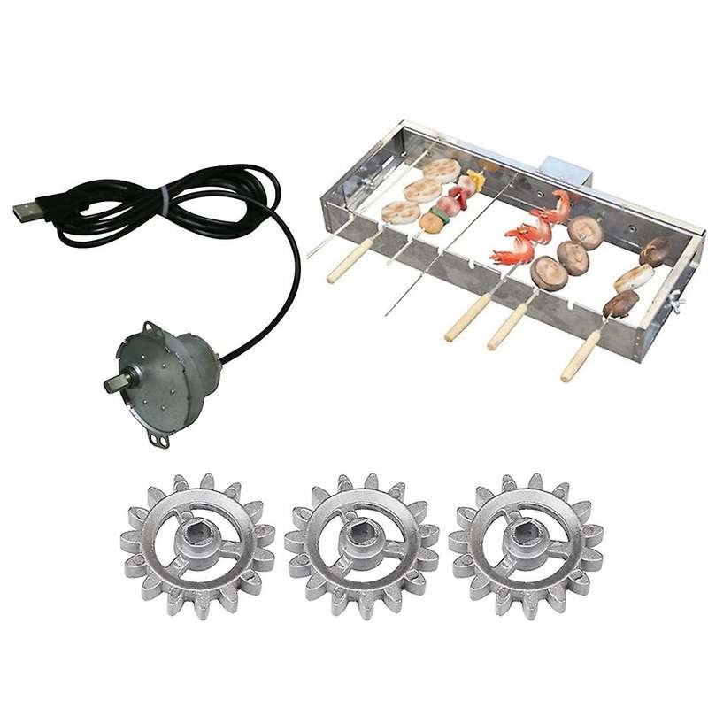 Automatic Rotisserie Grill Tools with Usb Cable Motor Diy Tool Set