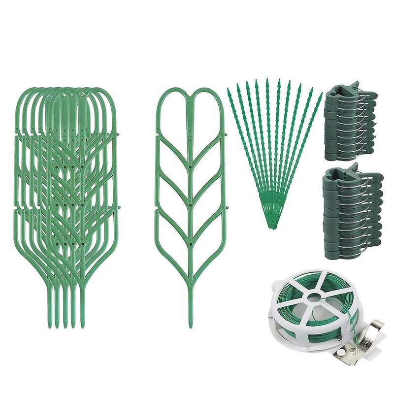 37pcs Plant Trellis for Climbing Plants - Plant Clips, Wire Twist Tie
