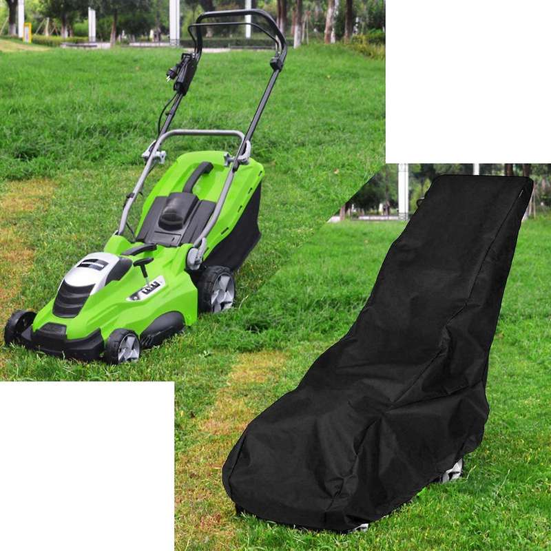 193x63.5x112cm Black Universal Waterproof Lawn Mower Rain Cover