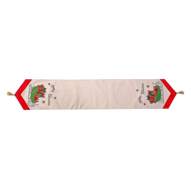 Merry Christmas Table Runner for Holiday Table Decorations, Dinners,a
