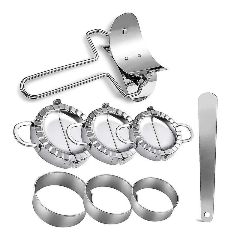 Dumplings Maker 8 Pcs,empanada Press Mold and Cutter,stuffing Spoon