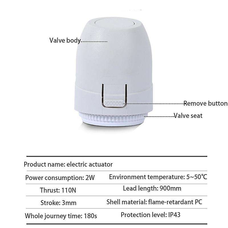 Ac 230v Electric Thermal Actuator for Underfloor Heating Thermostat