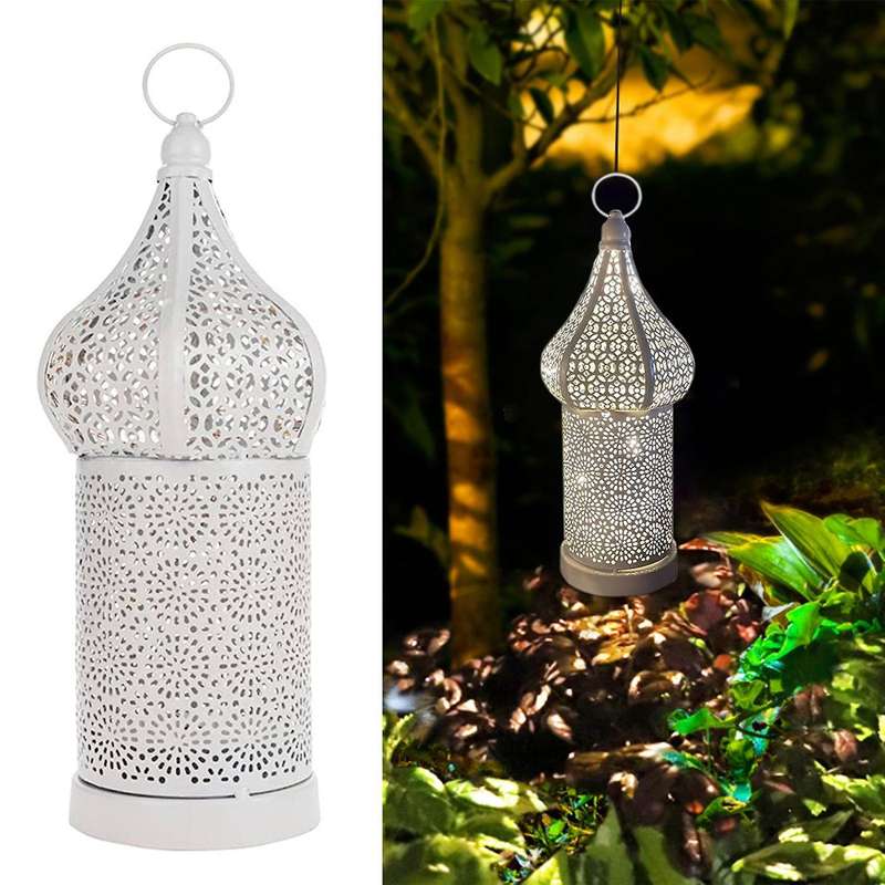Hollow Retro Lantern Moroccan Boho Atmosphere Light for Home Decor
