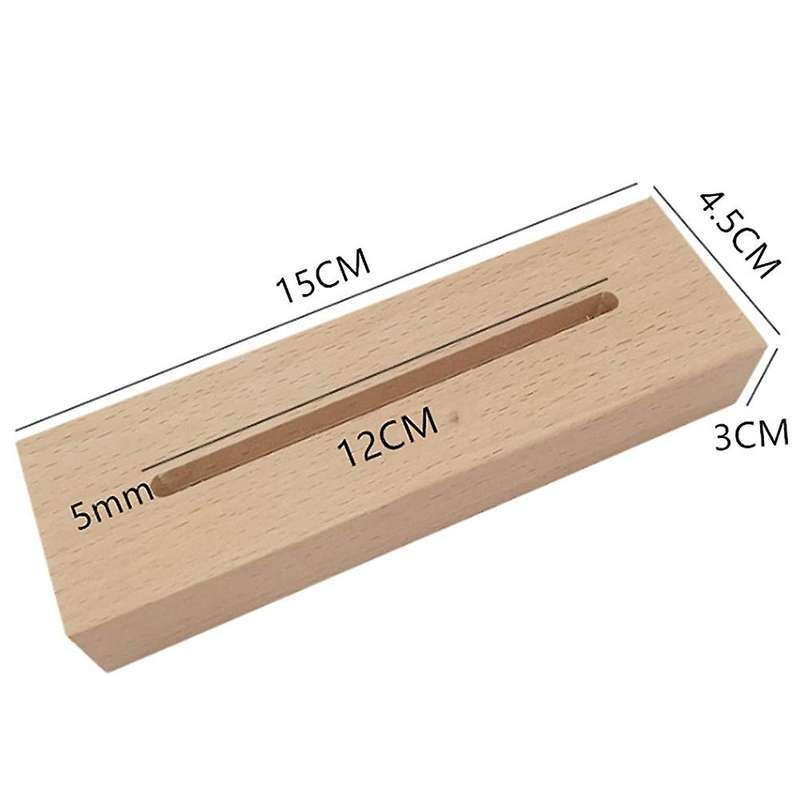 2 Pcs Led Lamp Display Base Usb Diy Acrylic Panel Decor (warm Light)