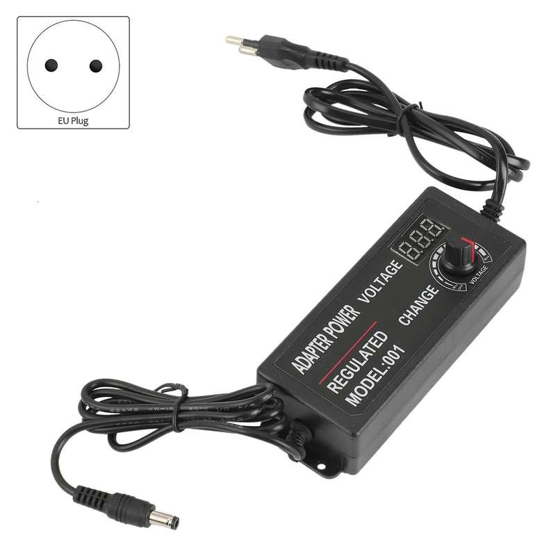 Universal Adapter Ac to Dc Adjustable Power Charger (eu Plug)