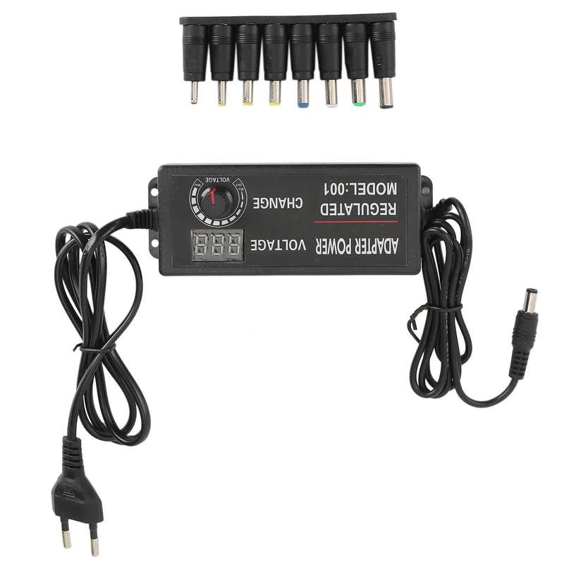 Universal Adapter Ac to Dc Adjustable Power Charger (eu Plug)